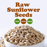 Food to Live Sunflower Seeds, 5 Pounds - Non-GMO Verified, Kernels, No Shell, Kosher, Raw, Vegan, Sirtfood, Bulk