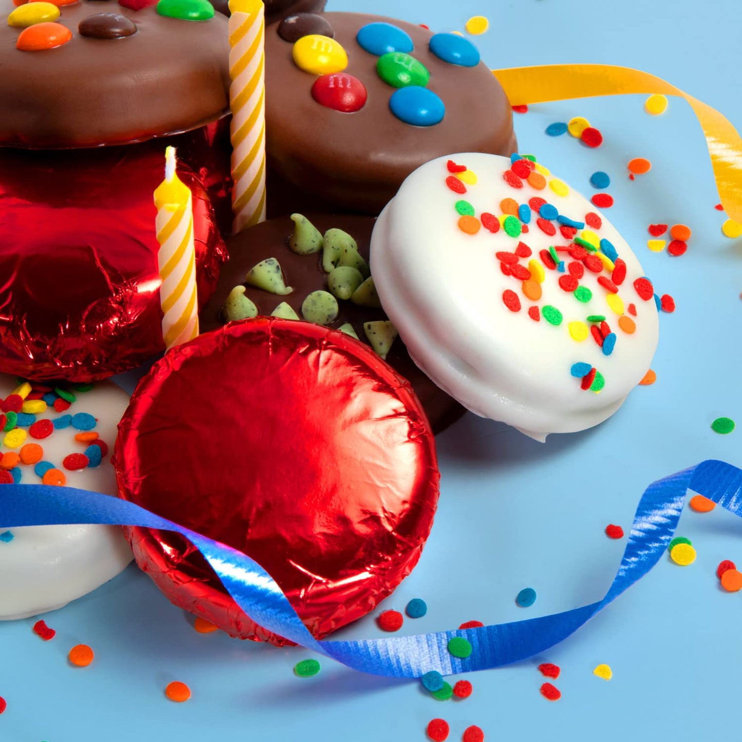A Gift Inside Birthday Deluxe Chocolate Covered Sandwich Cookies Gift Box