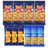 Nut Variety Pack 10 Individually Wrapped Cashews & Peanuts Snacks