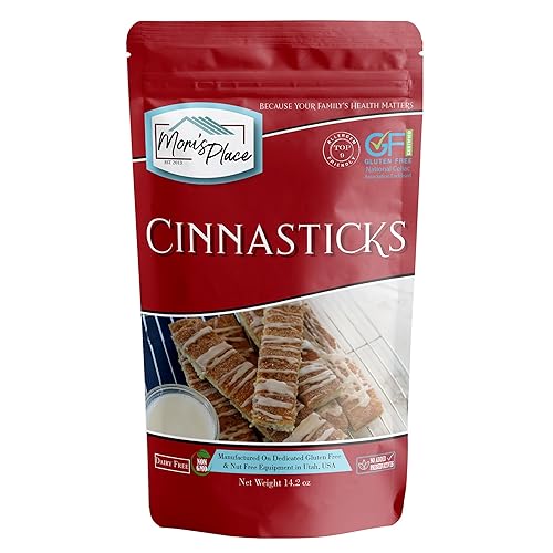 Mom's Place Gluten-Free CinnaSticks Mix, Easy to Make & Delicious Dessert, Gluten Free, Dairy Free, Nut Free, 14.2 oz