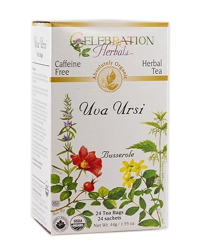 CELEBRATION HERBALS Uva Ursi Tea Organic 24 Bag, 0.02 Pound