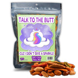 Talk to the Butt Trail Mix - Fun Unicorn Lovers Gift for Girls - Sassy Stocking Stuffer for Your Diva Teen - White Elephant Present - Funny Gag Gifts