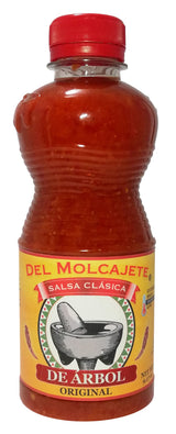 Del Molcajete Chile de Arbol Salsa Clásica 12-pack