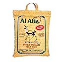 Al Afia Basmati Sela Rice Supreme Quality Extra Long Super Basmati Sela Rice, 10 lb (4.54 kg), Non GMO, Extra Long Basmati Rice, Vegan, Gluten Free, BPA Free, Zip Lock Bag, Dried Grains, Fresh White Rice