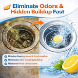 Groutastic Garbage Disposal Cleaner Tablets - 24 Pack Foaming Sink Deodorizer & Drain Cleaner, Fresh Citrus Scent, Kitchen Disposal Cleaning Pods, 1