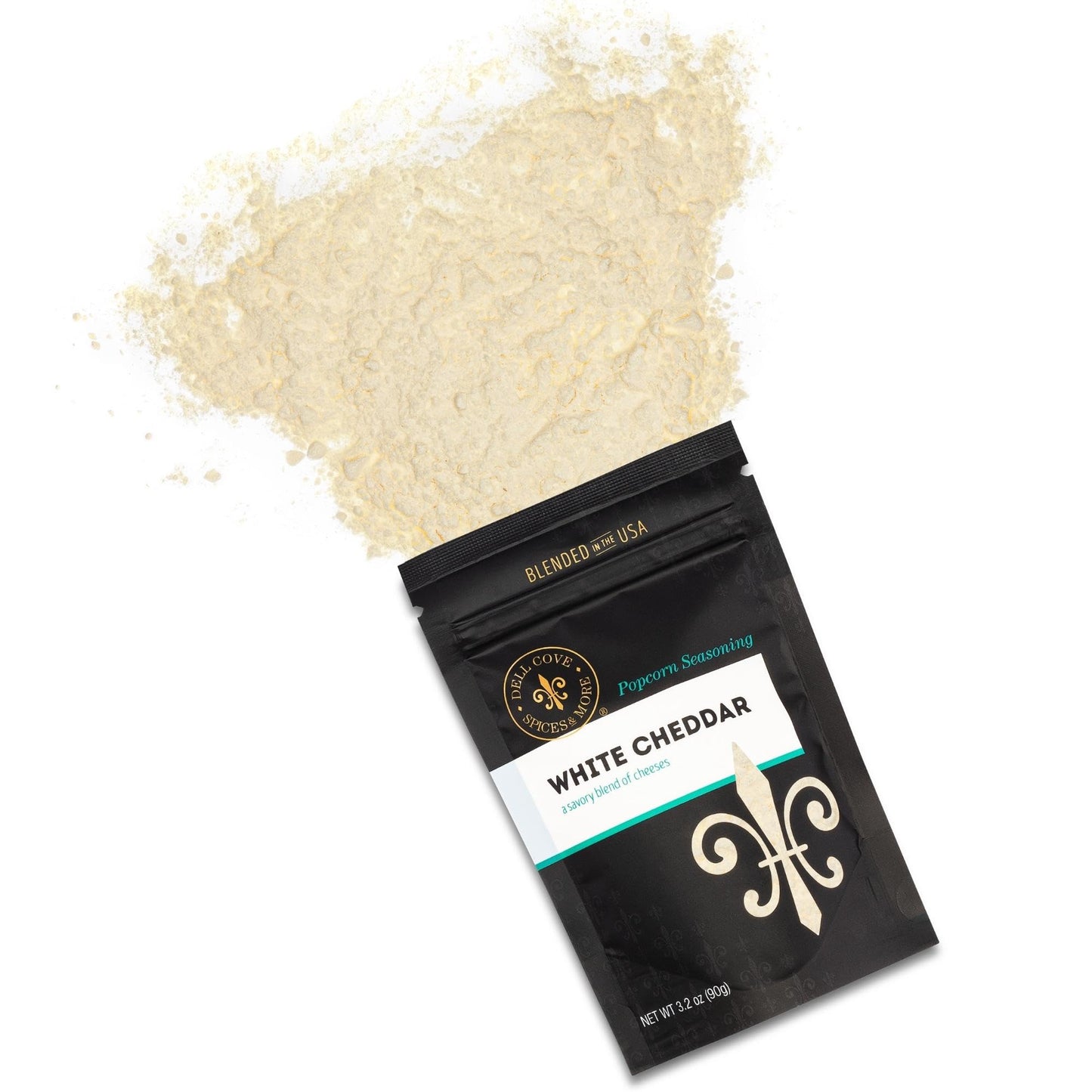 White Cheddar Popcorn Seasoning | Real Gourmet Cheesy Low Sodium Popcorn Seasoning | Dell Cove Spices - One Pound Bundle of Five
