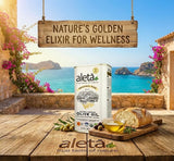 Aleta Farms Olive Oil Extra Virgin, USDA Organic, Single Estate PDO Polyphenol Rich Olive Oil, Cold Pressed, Global Gold Awards, Kosher, 33.8 Fl oz