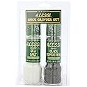 Alessi Grinder Set, Sea Salt and Black Peppercorns, Pack of 6