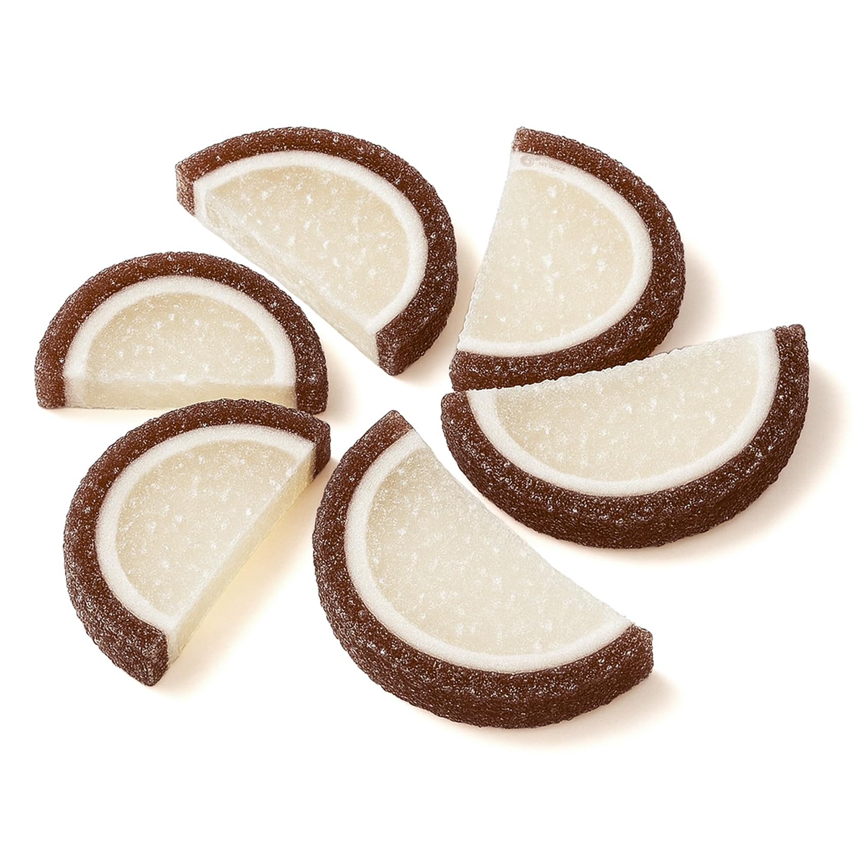 NY Spice Shop Coconut Fruit Slices Candy - 8 Ounce Sweet Flavor Chewy Jelly Fruit Slices Candy - Old Fashioned Sliced Coconut Fruits Gummies - Gummies