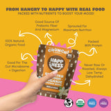 Happiness Foods™ Vanilla Cacao - Sprouted Organic Raw Pumpkin Seeds - High Protein, Certified USDA Organic, Non-GMO, Low Carb, Vegan, Gluten-Free