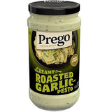 Prego Creamy Roasted Garlic Pesto Pasta Sauce, 14.5 oz Jar