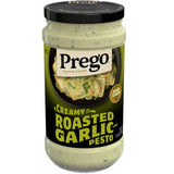 Prego Creamy Roasted Garlic Pesto Pasta Sauce, 14.5 oz Jar