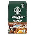 Starbucks Ground Coffee, Medium Roast Hot or Iced Coffee, Breakfast Blend, 18 oz