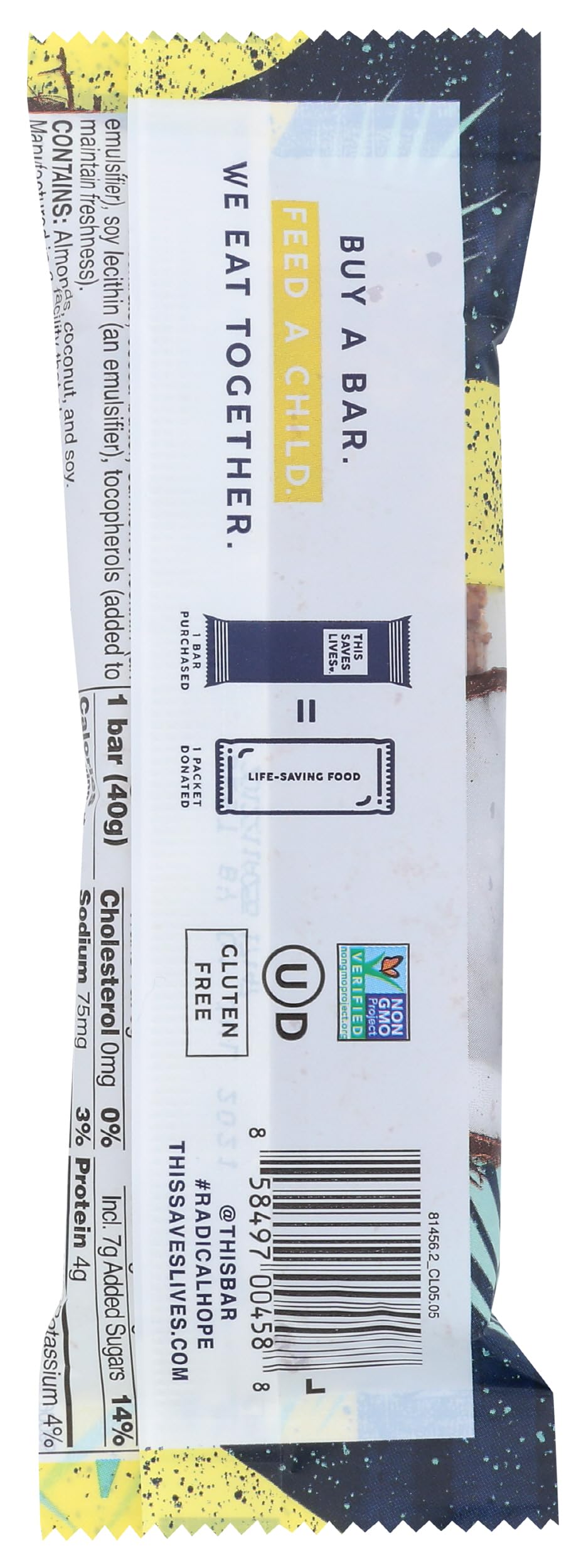 This Saves Lives Dark Chocolate Coconut Granola Bar, 1.4 OZ