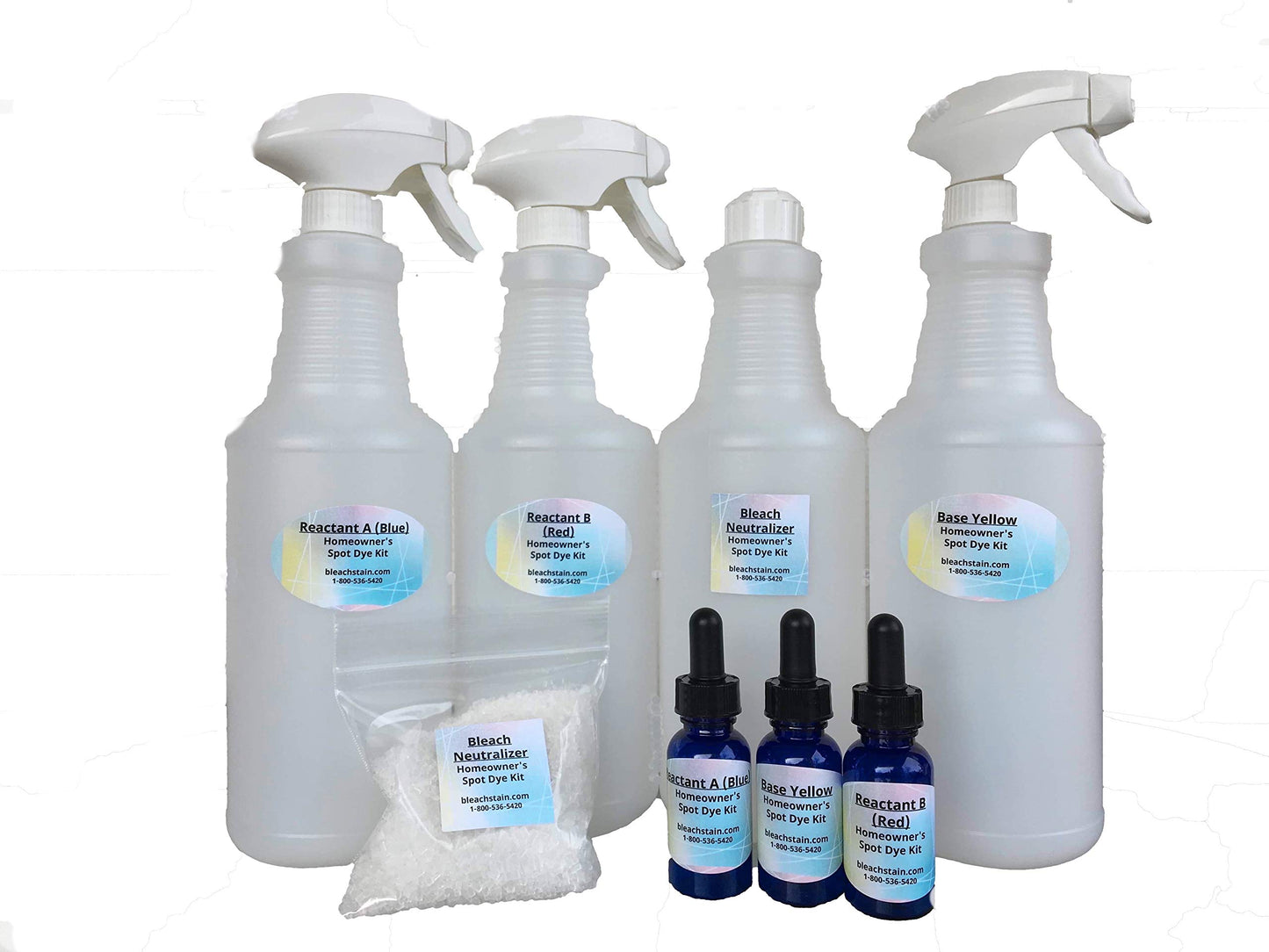 BLEACHSTAIN® Homeowner’s Carpet Spot Dye Kit™ | Restores Carpet Color | Repair Discoloration from Bleach Stains, Acne medications, or Chemical Marks