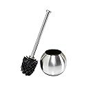 Bath Bliss Globe Design Toilet Brush Holder in Stainless Steel