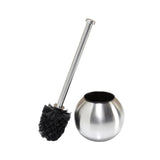 Bath Bliss Globe Design Toilet Brush Holder in Stainless Steel