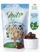 NUTS U.S. - Natural Medjool Dates | Grown In California Desert | Juicy and Sweet | No Added Sugar and Preservatives | Chewy Texture | All Natural