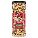 Utz Gourmet Popcorn Clusters, Caramel Nut Clusters - 20 oz. Barrel - Crunchy Popcorn Snack Mix with Almonds, Cashews, and Buttery Toffee, Trans Fat