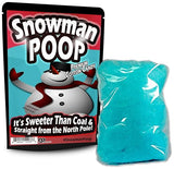 Snowman Poop Cotton Candy Silly Stocking Stuffers for Women Funny Holiday Candy Gags Snowman Novelty Christmas Gags Blue Candy Gluten-Free Sweets Gag