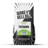 Wake The Hell Up! 1lb Ultra-Caffeinated Pistachio Whole Bean Coffee, Low Acid, Medium-Dark Roast