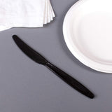 Karat U2031 7.5" Extra-Heavy Weight Disposable Knife, Black (Pack of 1000)
