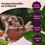 Gefen All Natural Prune Juice 32oz (2 Pack) Not from Concentrate | Kosher (Including Passover)