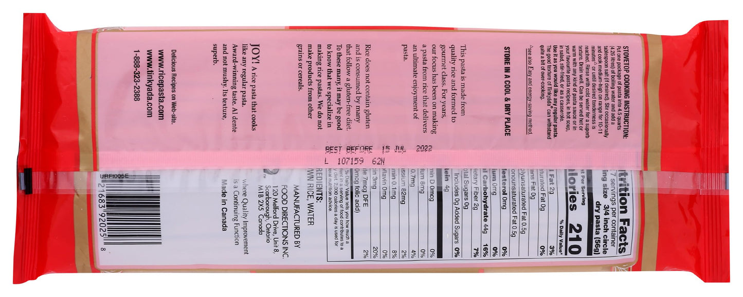 Tinkyada Brown Rice Pasta - Fettuccini - Case of 12 - 14 oz