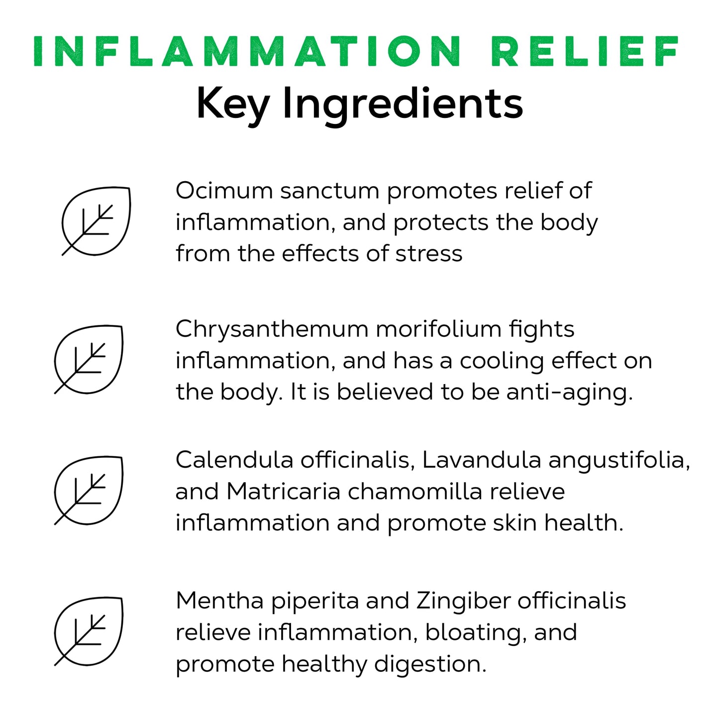 LOOSE LEAF Inflammation Relief Herbal Tea, Soothing Caffeine Free Organic Tea Blend for Stress and Inflammation