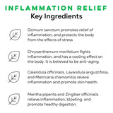 LOOSE LEAF Inflammation Relief Herbal Tea, Soothing Caffeine Free Organic Tea Blend for Stress and Inflammation