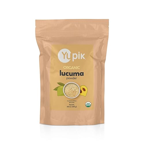 Yupik Organic Lucuma Powder, 8.8 oz, USDA Certified, Gluten-Free, Vegan, Kosher, Non-GMO, Nutritious Superfood & Natural Sweetener with Maple Flavor