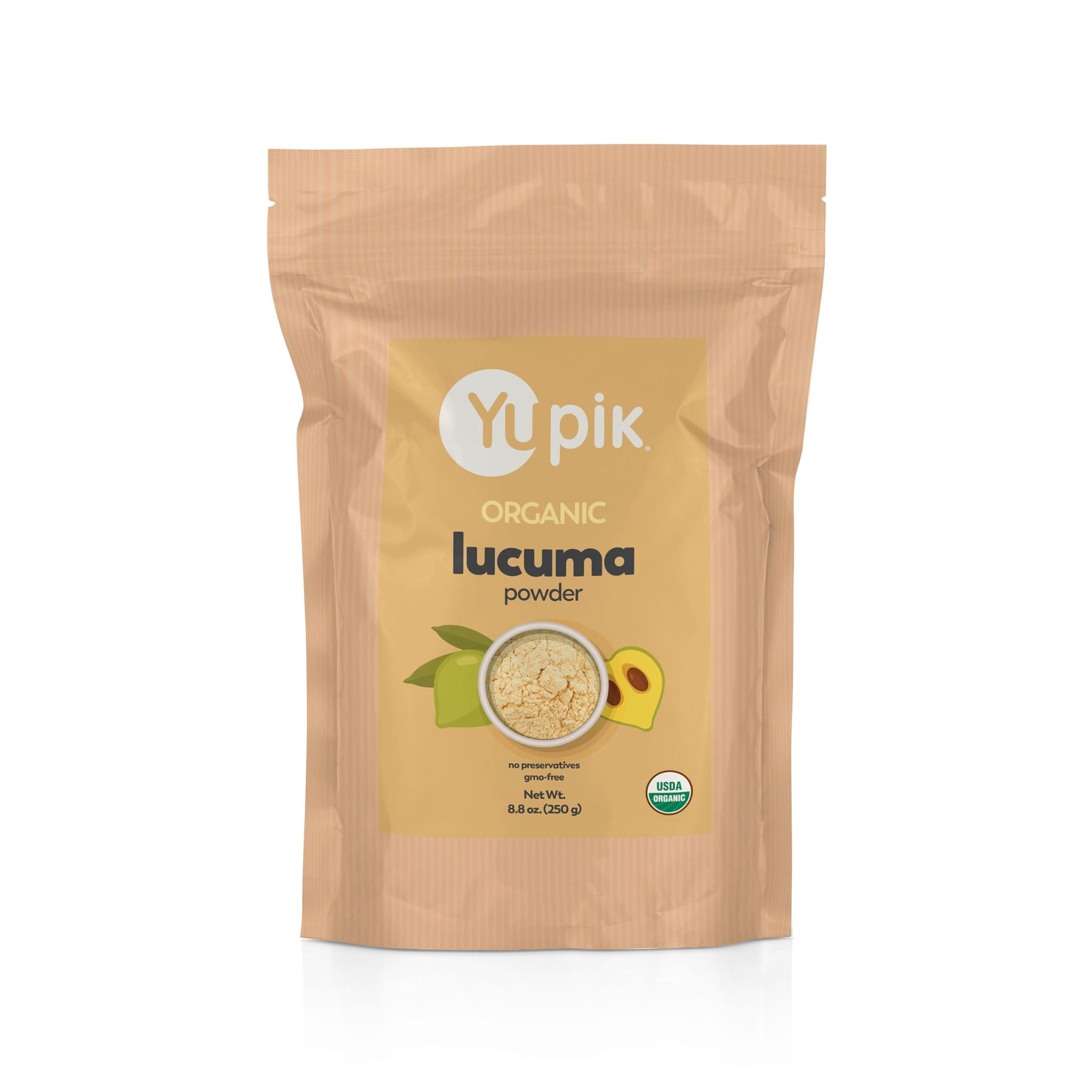 Yupik Organic Lucuma Powder, 8.8 oz, USDA Certified, Gluten-Free, Vegan, Kosher, Non-GMO, Nutritious Superfood & Natural Sweetener with Maple Flavor