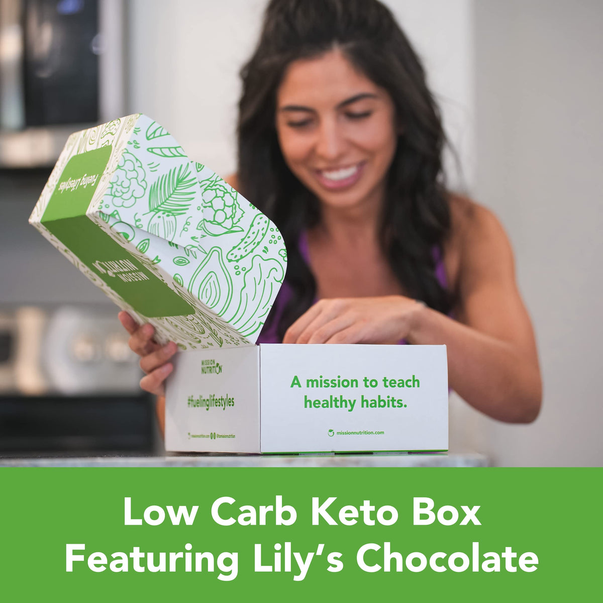 Low Carb Box featuring Lily's Sweets Chocolate Peanut Butter Cups, Almonds, Caramels and Bars - Stevia Sweetened, Low-Carb, Keto-Friendly, Gluten-Free