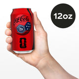 Coca-Cola Zero Sugar Soda, 12 fl oz Cans, 12 Pack - Classic Cola Soft Drink Fridge Pack