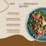DFOLS Triticale Whole Grain Mild Nutty Wheat Rye Flavor for Cooking 0.55lb 8.82oz (250g) Premium Quality ???????