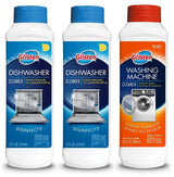 Glisten Dishwasher Magic Machine Cleaner and Disinfectant 2-Pack and Washer Magic Washing Machine Cleaner