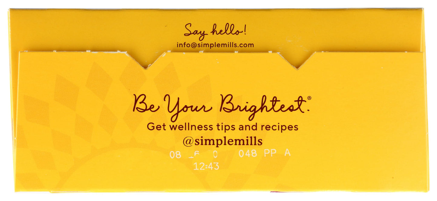 Simple Mills Organic Seed Crackers, Garlic & Herb, Gluten Free, Flax Seed, Sunflower Seeds, Corn Free, Low-Calorie Snacks, Plant Based, Nutrient