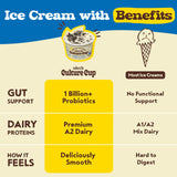 Alec's CULTURE CUP™ Probiotic A2 Dairy Ice Cream - Cookie & Cream 3.5oz 4-Pack