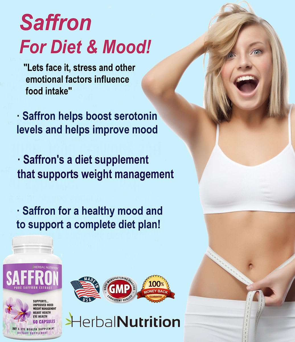 Saffron Extract 88.5mg Mood & Appetite Support, 120 Capsules