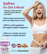 Saffron Extract 88.5mg Mood & Appetite Support, 120 Capsules
