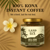 PREMIUM KONA COFFEE 100% - Hawaiian Instant Coffee (1 Pack | 22 Serv.) - Medium Roast, Freeze Dried - Low Acid Arabica Coffee, 1.5 oz