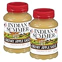 Indian Summer Premium Chunky Applesauce Made from US Apples and American Growers (Chunky Original, 23 Ounces Each, Pack of 2)