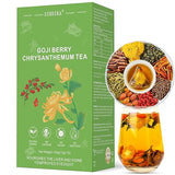 Goji Berry Chrysanthemum Tea for Liver Health, Dandelion Wolfberry Tea Bags, 8 Excellent Raw Material Formulas, Liver Cleanse & Detox Herbal Tea Bags