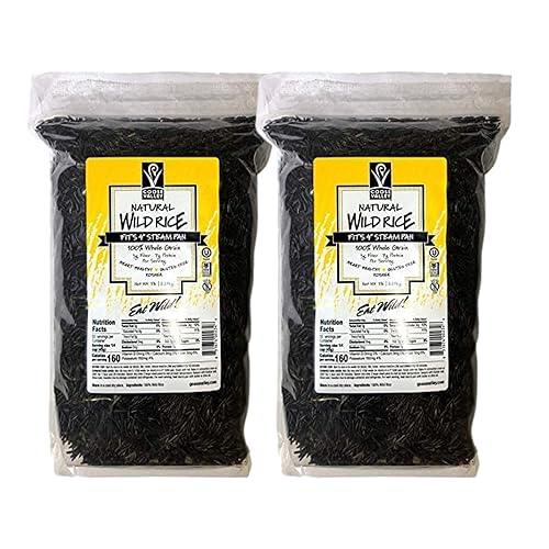 Goose Valley Natural Wild Rice - Family Reserve 5 lbs - Variety of Jumbo High Fiber and High Protein Whole Grain Rice for Healthy Heart Pack of 2