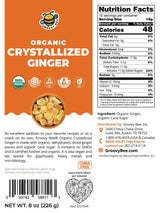 Groovy Bee® Organic Crystallized Ginger 8 oz (226 g)