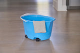 Quickie® Ez-Glide Bucket On Wheels, 5 Qt, Blue 20000ZQK - 1 Each
