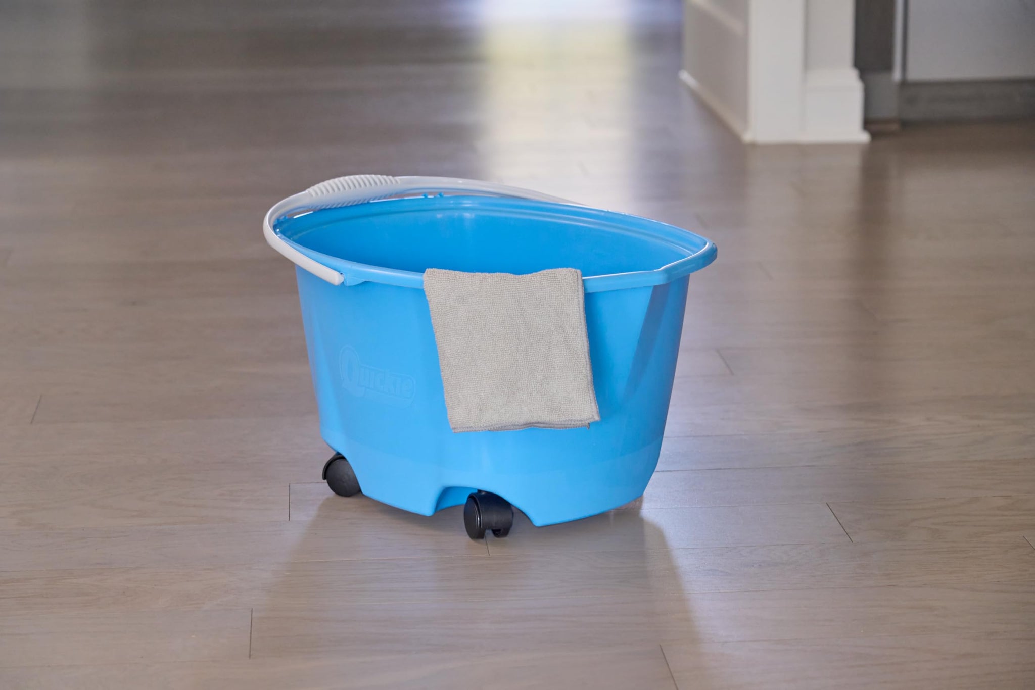 Quickie® Ez-Glide Bucket On Wheels, 5 Qt, Blue 20000ZQK - 1 Each