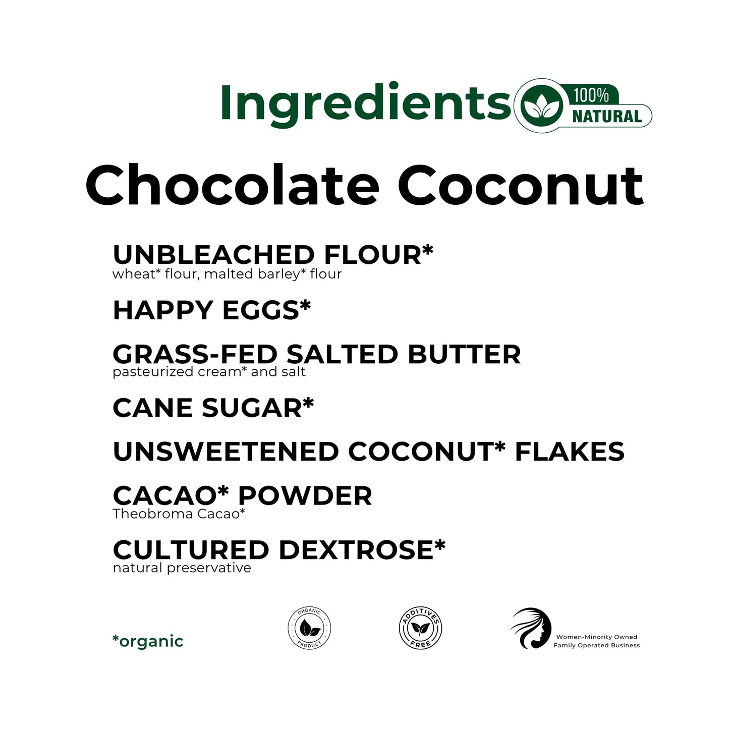The Panza Chocolate Coconut Gourmet Cookie Snack Thin & Crispy | Organic, Non-GMO, 100% Natural Ingredients | Signature Pouch 3.0 oz