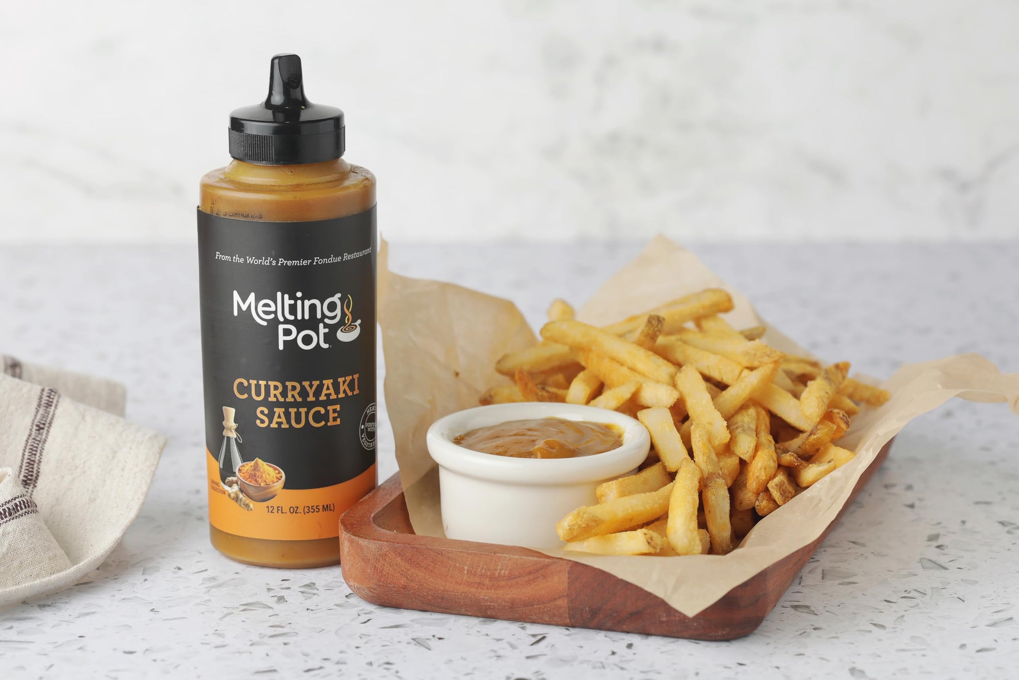 The Melting Pot Curryaki Salad Dressing and Sauce, Curry and Teriyaki Fusion Flavor, 12 Fl Oz (Pack of 1)