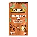 Twining Tea Gingerbread Joy Black Tea, 20 Counts, Caffeinated, Kosher, 20 Bags (Pack Of 6)